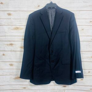 Calvin Klein Men Blazer Suit Jacket 100% Wool Natural Stretch Black 40L